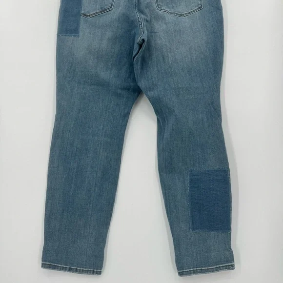 Judy Blue Women’s 16W Boyfriend Fit Jeans Patchwork‎ High Rise JB88499 NWT - Picture 5 of 13